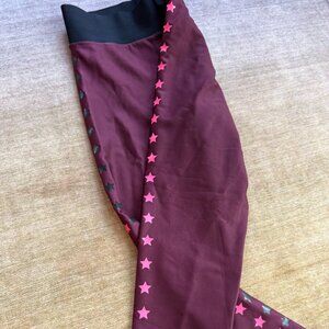 Ultracor HR Flash Ko Leggings. Pink and Black Stars. Size S